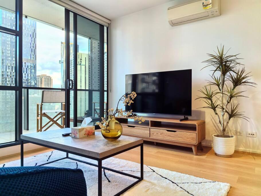 Appartement Charming 1Br Southbank W Balcony & Free Parking#Ti22 à Ville de Ville de Melbourne Extérieur photo